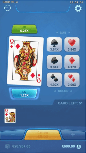 วิธีเล่นเกมสล็อต Cards Hi Lo 