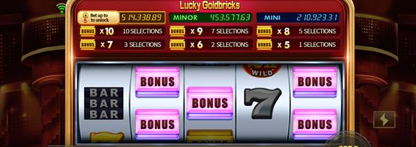 การเล่นเกมสล็อต Lucky Goldbricks