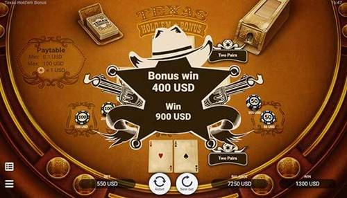 โบนัสเกม Texas Holdem Bonus