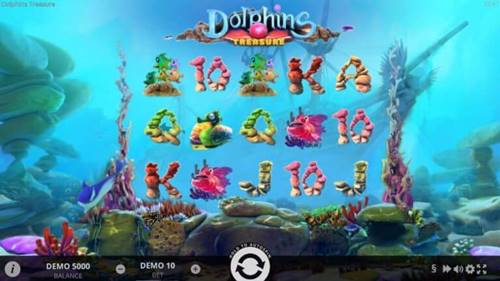 รูปแบบของเกมสล็อต Dolphins Treasure