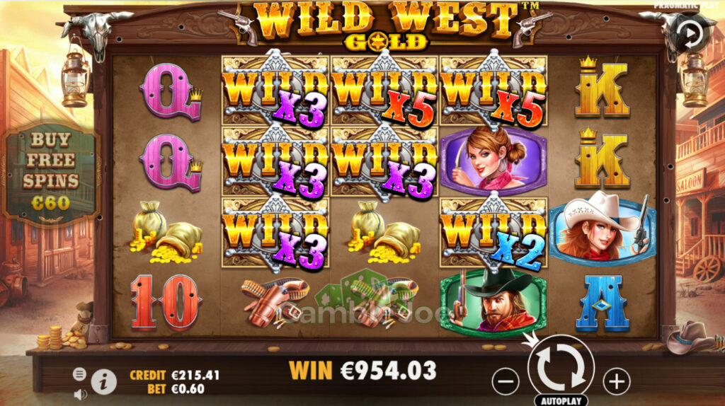 โบนัสเกม Wild West Gold