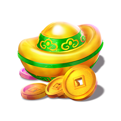 สัญลักษณ์ เงินตำลึงจีน เกม Fortune Dragon Slot PG
