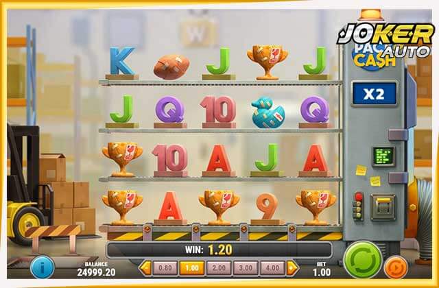 ลองเล่นเกม Pack and Cash รูปแบบการเล่น-เกมสล็อตคลังสินค้า-jokerauto