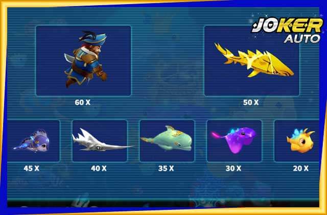 ประเภทของปลาของเกม King Octopus-เกมยิงปลาหมึกราชา-jokerauto